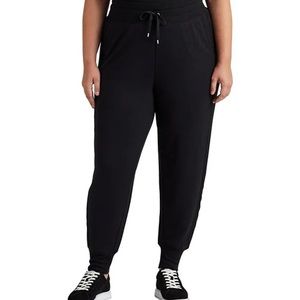 Lauren Ralph Lauren Plus Size Knit Drawstring Waist Jogger Ankle Pants